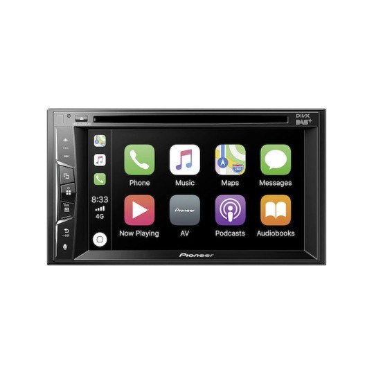 Pioneer Ηχοσύστημα Αυτοκινήτου 2DIN (Bluetooth/USB/WiFi/GPS/Apple-Carplay/Android-Auto/CD) με Οθόνη Αφής 6.2