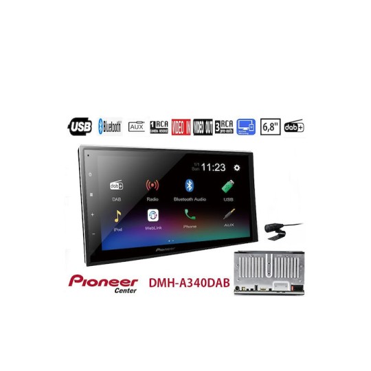 Pioneer Ηχοσύστημα Αυτοκινήτου 2DIN (Bluetooth/USB/AUX/WiFi/GPS/Apple-Carplay/Android-Auto) με Οθόνη Αφής 6.8