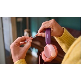 Philips TAK2000MP Ενσύρματα Παιδικά On Ear Ακουστικά Μωβ