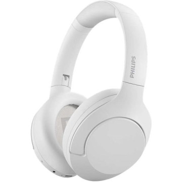 Philips TAH8506WT Ασύρματα / Ενσύρματα Over Ear Ακουστικά με 60 ώρες Λειτουργίας Λευκά
