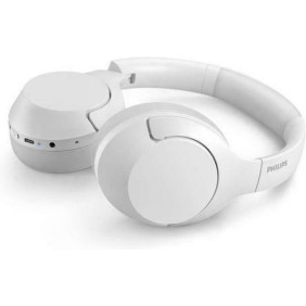 Philips TAH8506WT Ασύρματα / Ενσύρματα Over Ear Ακουστικά με 60 ώρες Λειτουργίας Λευκά