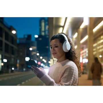 Philips TAH8506WT Ασύρματα / Ενσύρματα Over Ear Ακουστικά με 60 ώρες Λειτουργίας Λευκά