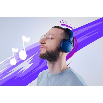 Panasonic RB-HF630BE-A Ασύρματα / Ενσύρματα On Ear Ακουστικά με 72 ώρες Λειτουργίας Navy Μπλε