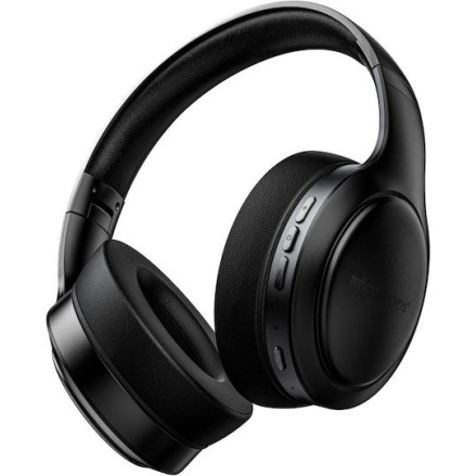 Boompods HP2BLK Ασύρματα Bluetooth On Ear Ακουστικά με 50 ώρες Λειτουργίας Μαύρα