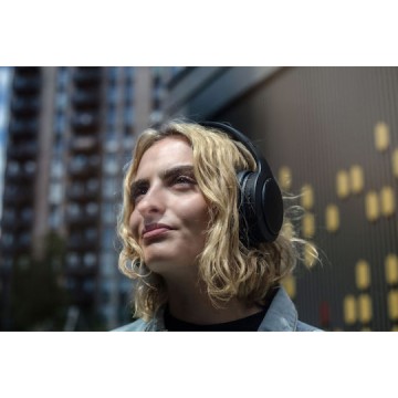 Boompods HP2BLK Ασύρματα Bluetooth On Ear Ακουστικά με 50 ώρες Λειτουργίας Μαύρα