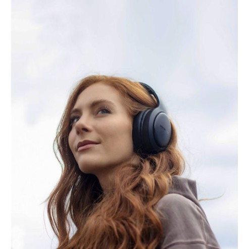 Boompods HP2BLK Ασύρματα Bluetooth On Ear Ακουστικά με 50 ώρες Λειτουργίας Μαύρα