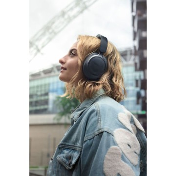 Boompods Headpods ANC+ Ασύρματα / Ενσύρματα Over Ear Ακουστικά με 55 ώρες Λειτουργίας Μαύρα