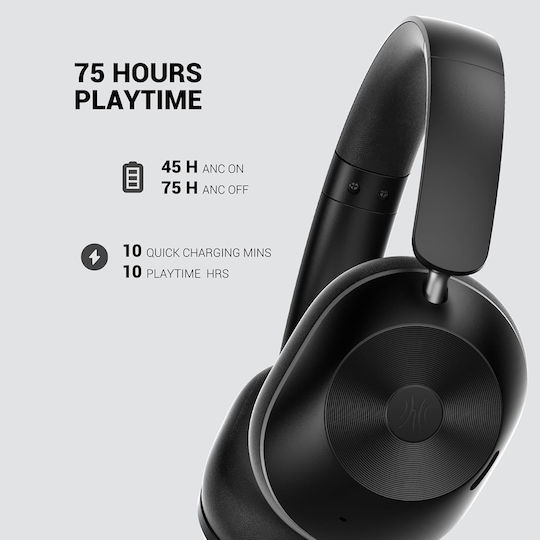 OneOdio Focus A5 Ασύρματα / Ενσύρματα Over Ear Ακουστικά με 75 ώρες Λειτουργίας και Quick Charge Μαύρα