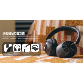 OneOdio Focus A5 Ασύρματα / Ενσύρματα Over Ear Ακουστικά με 75 ώρες Λειτουργίας και Quick Charge Μαύρα