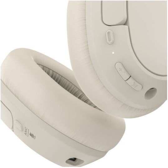 Belkin SoundForm Isolate Ασύρματα / Ενσύρματα Over Ear Ακουστικά με 60 ώρες Λειτουργίας Sand