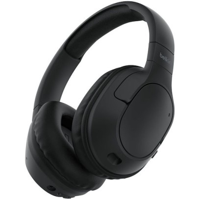 Belkin SoundForm Surround Ασύρματα / Ενσύρματα Over Ear Ακουστικά και Quick Charge Μαύρα