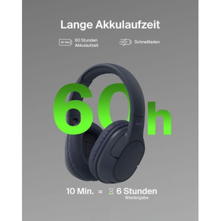 Belkin Soundform Surround Ασύρματα / Ενσύρματα Over Ear Ακουστικά με 60 ώρες Λειτουργίας και Quick Charge Μπλε