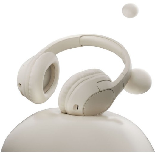 Belkin SoundForm Surround Ασύρματα / Ενσύρματα Over Ear Ακουστικά με 60 ώρες Λειτουργίας και Quick Charge Sand