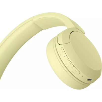 Sony WH-CH520 Ασύρματα Bluetooth On Ear Ακουστικά με 50 ώρες Λειτουργίας και Quick Charge Κίτρινα