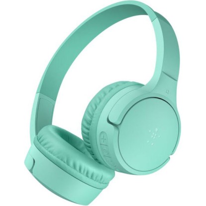 Belkin Soundform Mini Ασύρματα / Ενσύρματα Παιδικά On Ear Ακουστικά με 30 ώρες Λειτουργίας Mint