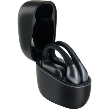 Panasonic RB-F10 Open Ear Bluetooth Handsfree Ακουστικά με Αντοχή στον Ιδρώτα και Θήκη Φόρτισης Μαύρα