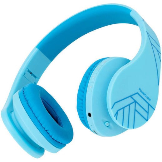 PowerLocus P2 Ασύρματα / Ενσύρματα Παιδικά Over Ear Ακουστικά με 20 ώρες Λειτουργίας Μπλε