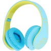 PowerLocus P2 Ασύρματα / Ενσύρματα Παιδικά Over Ear Ακουστικά με Ραδιόφωνο με 20 ώρες Λειτουργίας Blue-Green