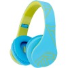 PowerLocus P2 Ασύρματα / Ενσύρματα Παιδικά Over Ear Ακουστικά με Ραδιόφωνο με 20 ώρες Λειτουργίας Blue-Green