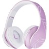 PowerLocus P2 Ασύρματα / Ενσύρματα Παιδικά Over Ear Ακουστικά με Ραδιόφωνο με 20 ώρες Λειτουργίας Pink-White