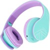 PowerLocus P2 Ασύρματα / Ενσύρματα Παιδικά Over Ear Ακουστικά με Ραδιόφωνο με 20 ώρες Λειτουργίας Blue-Purple