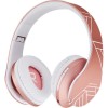 PowerLocus P2 Ασύρματα / Ενσύρματα Παιδικά Over Ear Ακουστικά με Ραδιόφωνο με 20 ώρες Λειτουργίας Rose Gold