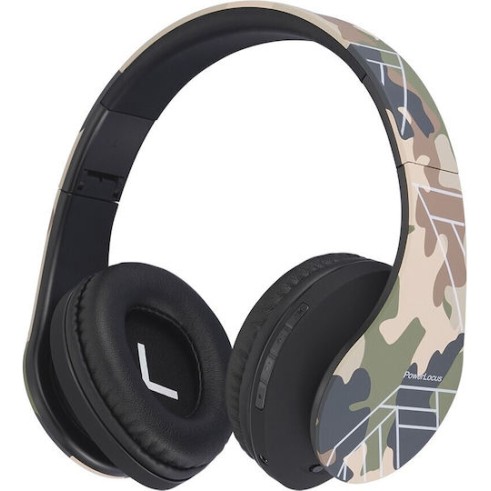 PowerLocus P2 Ασύρματα / Ενσύρματα Παιδικά Over Ear Ακουστικά με Ραδιόφωνο με 15 ώρες Λειτουργίας Πολύχρωμα