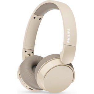 Philips TAH3209BG/00 Ασύρματα / Ενσύρματα On Ear Ακουστικά με 25 ώρες Λειτουργίας και Quick Charge Μπεζ