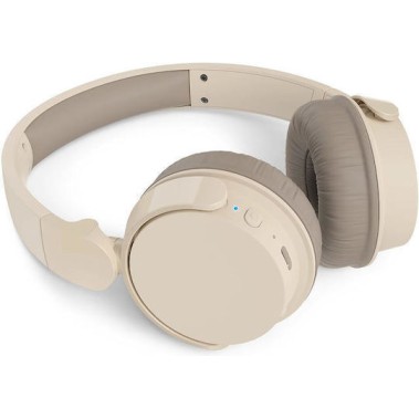 Philips TAH3209BG/00 Ασύρματα / Ενσύρματα On Ear Ακουστικά με 25 ώρες Λειτουργίας και Quick Charge Μπεζ
