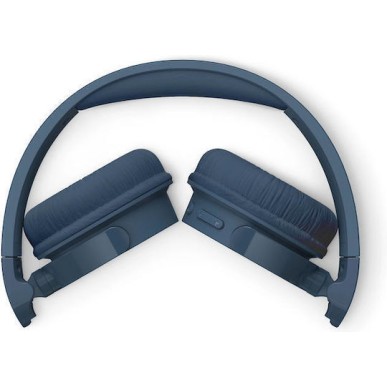Philips TAH4209 Ασύρματα / Ενσύρματα On Ear Ακουστικά με 55 ώρες Λειτουργίας και Quick Charge Μπλε