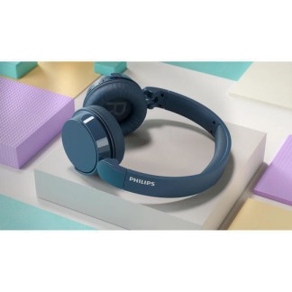 Philips TAH4209 Ασύρματα / Ενσύρματα On Ear Ακουστικά με 55 ώρες Λειτουργίας και Quick Charge Μπλε
