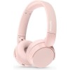 Philips TAH4209 Ασύρματα / Ενσύρματα On Ear Ακουστικά με 55 ώρες Λειτουργίας και Quick Charge Ροζ