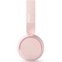 Philips TAH4209 Ασύρματα / Ενσύρματα On Ear Ακουστικά με 55 ώρες Λειτουργίας και Quick Charge Ροζ