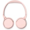 Philips TAH4209 Ασύρματα / Ενσύρματα On Ear Ακουστικά με 55 ώρες Λειτουργίας και Quick Charge Ροζ