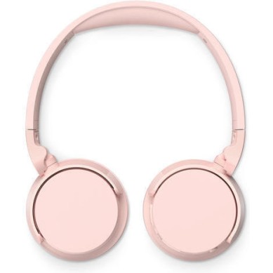 Philips TAH4209 Ασύρματα / Ενσύρματα On Ear Ακουστικά με 55 ώρες Λειτουργίας και Quick Charge Ροζ