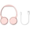 Philips TAH4209 Ασύρματα / Ενσύρματα On Ear Ακουστικά με 55 ώρες Λειτουργίας και Quick Charge Ροζ