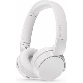 Philips TAH4209 Ασύρματα / Ενσύρματα On Ear Ακουστικά με 55 ώρες Λειτουργίας και Quick Charge Λευκά