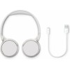 Philips TAH4209 Ασύρματα / Ενσύρματα On Ear Ακουστικά με 55 ώρες Λειτουργίας και Quick Charge Λευκά