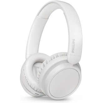 Philips TAH5209 Ασύρματα / Ενσύρματα On Ear Ακουστικά με 65 ώρες Λειτουργίας και Quick Charge Λευκά