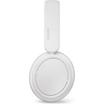 Philips TAH5209 Ασύρματα / Ενσύρματα On Ear Ακουστικά με 65 ώρες Λειτουργίας και Quick Charge Λευκά