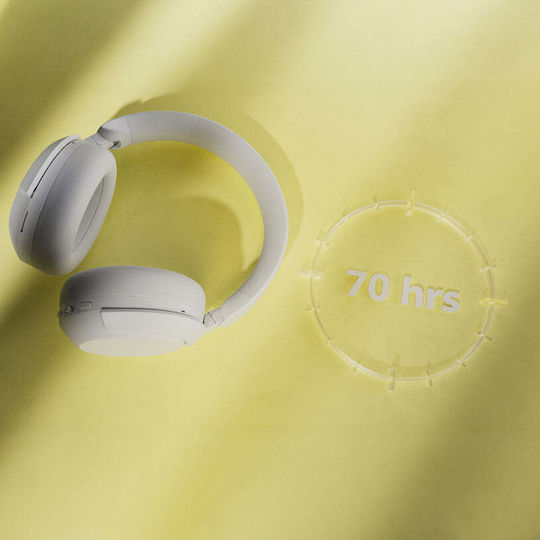 Philips TAH8000E Ασύρματα / Ενσύρματα Over Ear Ακουστικά και Quick Charge Λευκά