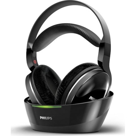 Philips SHD8850 Ασύρματα / Ενσύρματα Over Ear Ακουστικά με 20 ώρες Λειτουργίας Μαύρα
