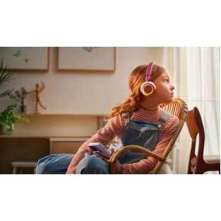 Philips TAK4200MP Ασύρματα / Ενσύρματα Παιδικά On Ear Ακουστικά με 2 ώρες Λειτουργίας Μωβ