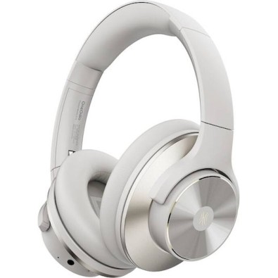 OneOdio A10 Ασύρματα / Ενσύρματα Over Ear Ακουστικά με 40 ώρες Λειτουργίας και Quick Charge Λευκά