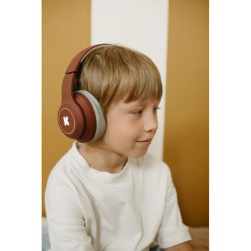 Kidywolf 418278 Ασύρματα Bluetooth Παιδικά On Ear Ακουστικά Κόκκινα