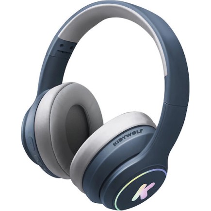 Kidywolf 418279 Ασύρματα Bluetooth Παιδικά On Ear Ακουστικά Μπλε