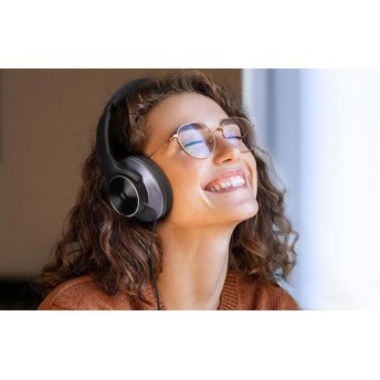 OneOdio A10 Ασύρματα / Ενσύρματα Over Ear Ακουστικά με 40 ώρες Λειτουργίας και Quick Charge Μαύρα