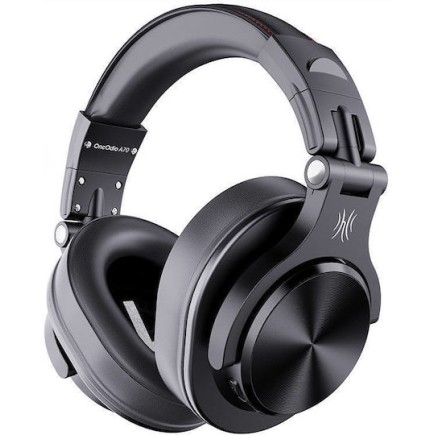OneOdio Fusion A70 Ασύρματα / Ενσύρματα Over Ear Ακουστικά με 72 ώρες Λειτουργίας Μαύρα