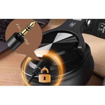 OneOdio Fusion A70 Ασύρματα / Ενσύρματα Over Ear Ακουστικά με 72 ώρες Λειτουργίας Μαύρα