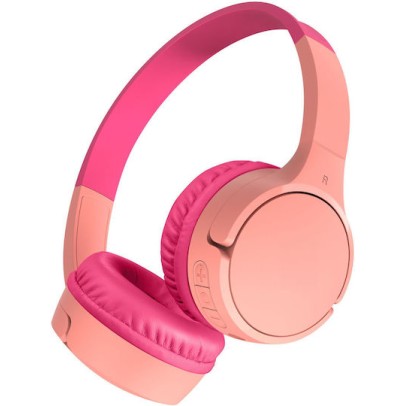 Belkin Soundform Ασύρματα / Ενσύρματα Παιδικά On Ear Ακουστικά με 30 ώρες Λειτουργίας Ροζ